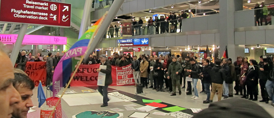 We'll Come United – Demo gegen Abschiebungen – Flughafen Düsseldorf